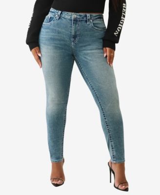 Plus Size Jennie Crystal Mid Rise Skinny Big T Jeans