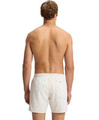 Men's All-Over Print Logo-Badge Swim Shorts