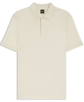 Men's Monogram Under Placket Cotton-Blend Polo Shirt