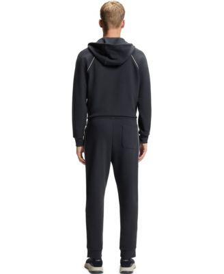 Men's Piped-Detail Cotton-Blend Tracksuit Bottom Pants