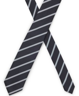 Men's Diagonal Stripe Silk-Blend Tie