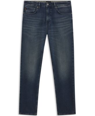 Men's Blue Comfort-Stretch Denim Maine Regular-Fit Jeans