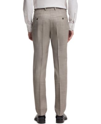 Men's Two-Piece Slim-Fit Patterned Wool-Silk Blend Suit