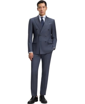 Men's Two-Piece Slim-Fit Patterned Virgin Wool Suit