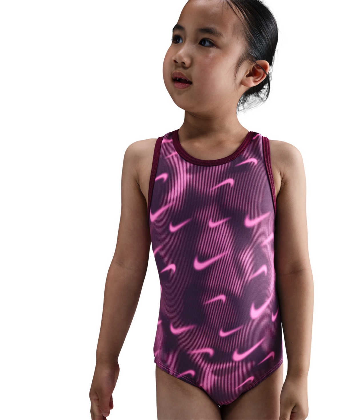 Nike Gymnastics Girls' 7-16 Smoky Swoosh Leotard