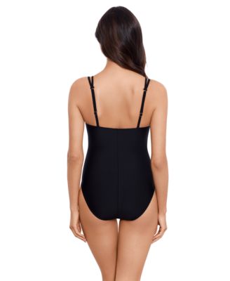 Women's V-Neck One-Piece Swimsuit