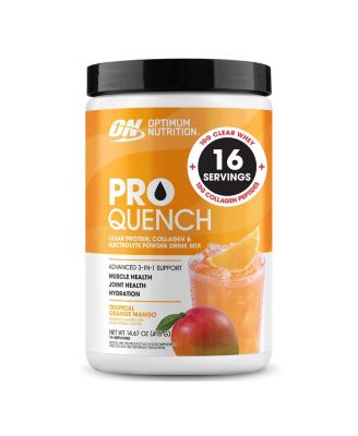 Pro Quench Whey + Collagen Protein Powder, Tropical Orange Mango, 16 Servings