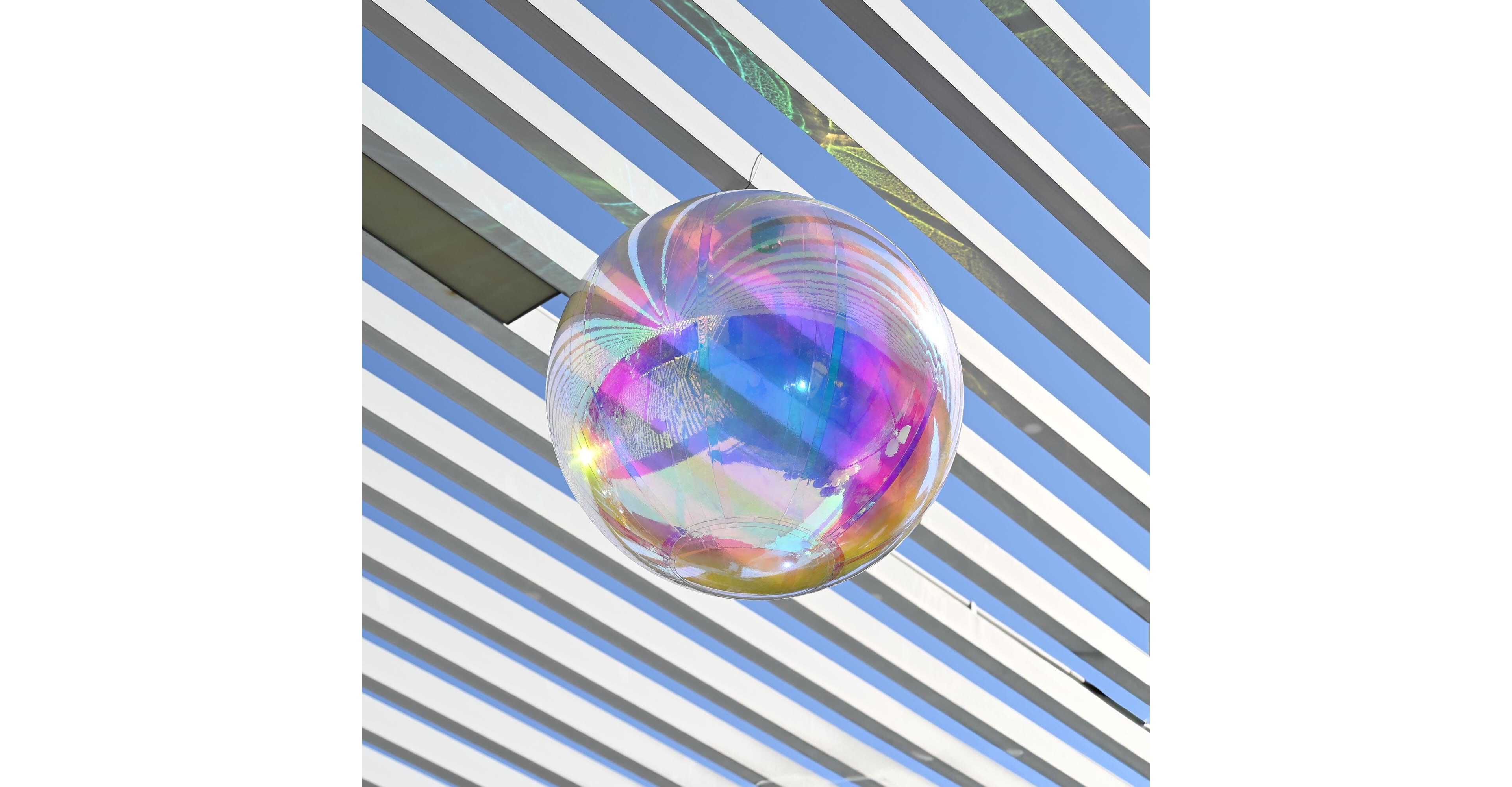 Yescom 20" Inflatable Mirror Ball Giant Iridescent Reusable Large Disco Balloon Decoration for Party Wedding Event Stage Decor