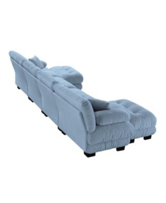 Streamdale Free Combination Modular Sectional Sofa, U Shaped Couch, 4-Seater Cloud Couch