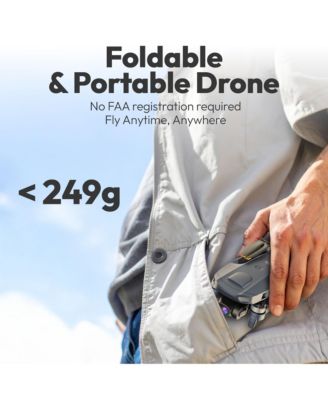 Drone with 4K UHD Camera for Adults, " Touch Screen Remote, Auto Return, Wind Resistance, Battery for 23 Mins Flight Time, Intelligent Flight