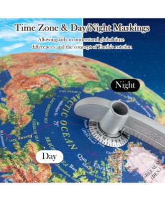 12 Inch Illuminated World Globe Antique Light up Globe Night Lamp