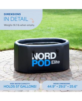 NordPod Elite Recovery Ice Tub – 2-Person Portable Cold Plunge Bath for Athletes with All-Weather Lid & Air Pump