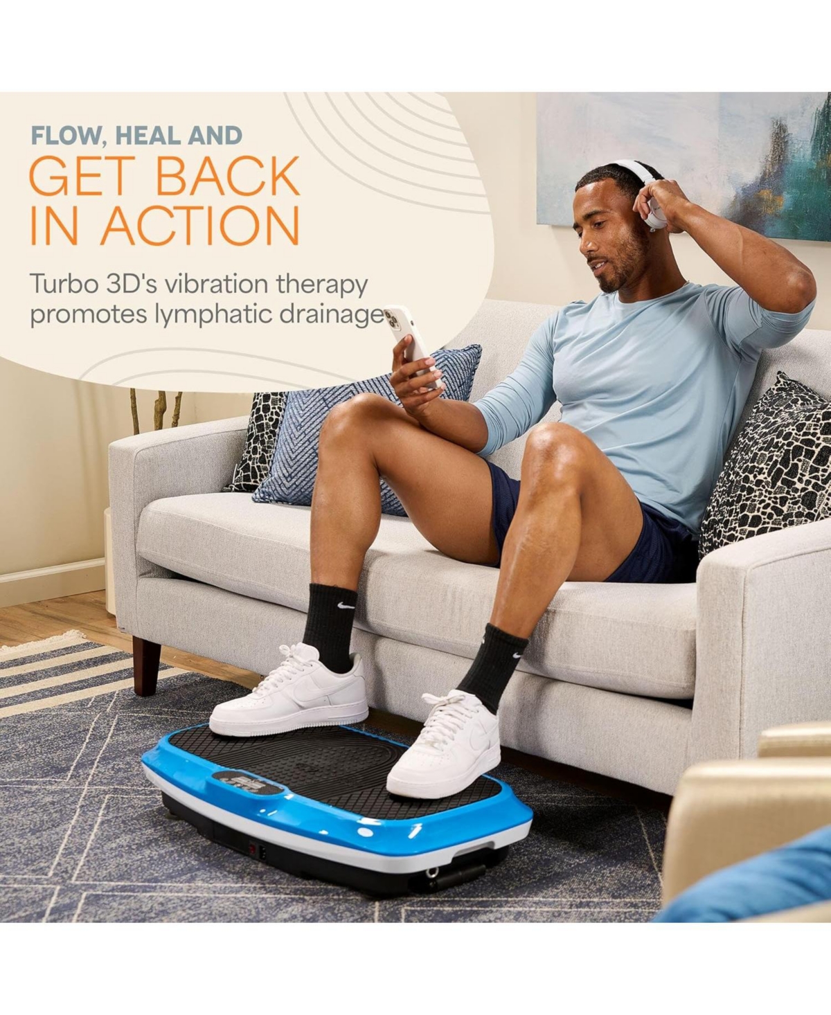 LifePro 3D Vibration Plate – Dual Motor Oscillation & Pulsation for Full Body Home Fitness