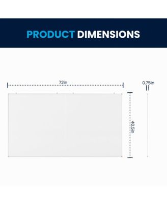 Xander Dry Erase Board for Wall with Aluminum Whiteboard Frame and Removable Marker Tray, 3 Markers, 1 Eraser, 6 Magnets Included