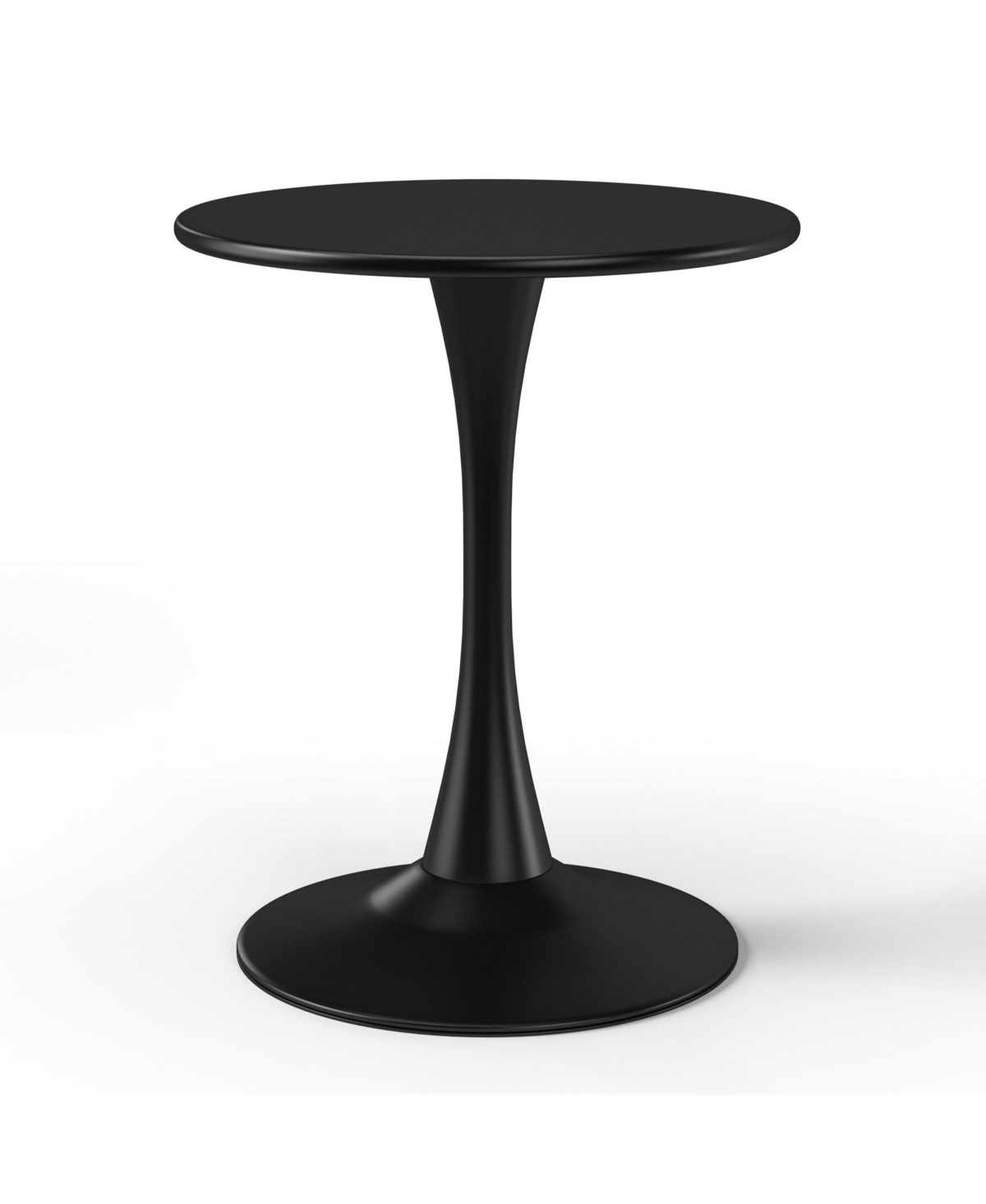 WestinTrends 3-Piece Round Metal Bistro Dining Table Set And Stackable Resin Patio Arm Chairs