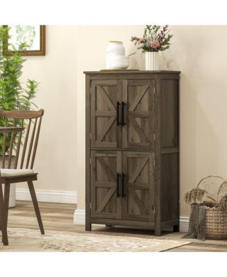 Bathroom Floor Cabinet, Farmhouse Bathroom Cabinet with Doors,