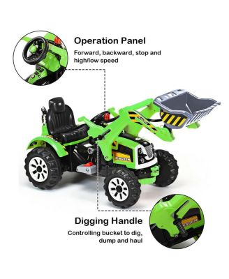 SUGIFT 12V Kids Ride On Car UTV Electric Vehicle with LED Lights Music and Horn