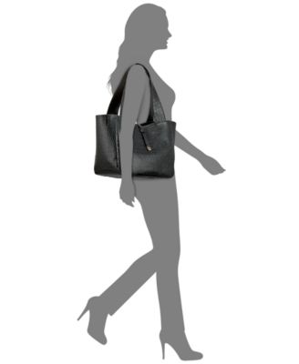 Mercer Embossed Croc Leather Tote Bag