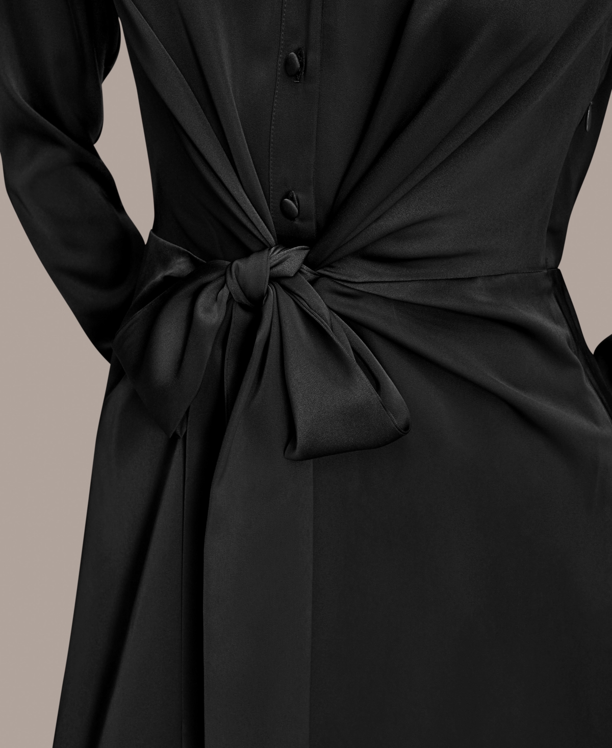 Donna Karan New York Women's Tie Front Shirt Dress