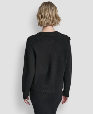 Women's Long-Sleeve Fringe Sweater