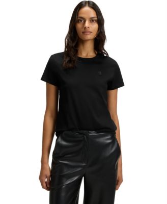 Hugo Boss - BOSS by  Women's Slim-Fit Mercerised-Cotton T-Shirt