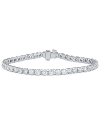 Macy's - White Diamond Bracelet (5 ct. t.w.) in 10K Yellow Gold (also in 10K White Gold)