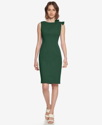 Calvin Klein - Women's Boat Neck Short Dress