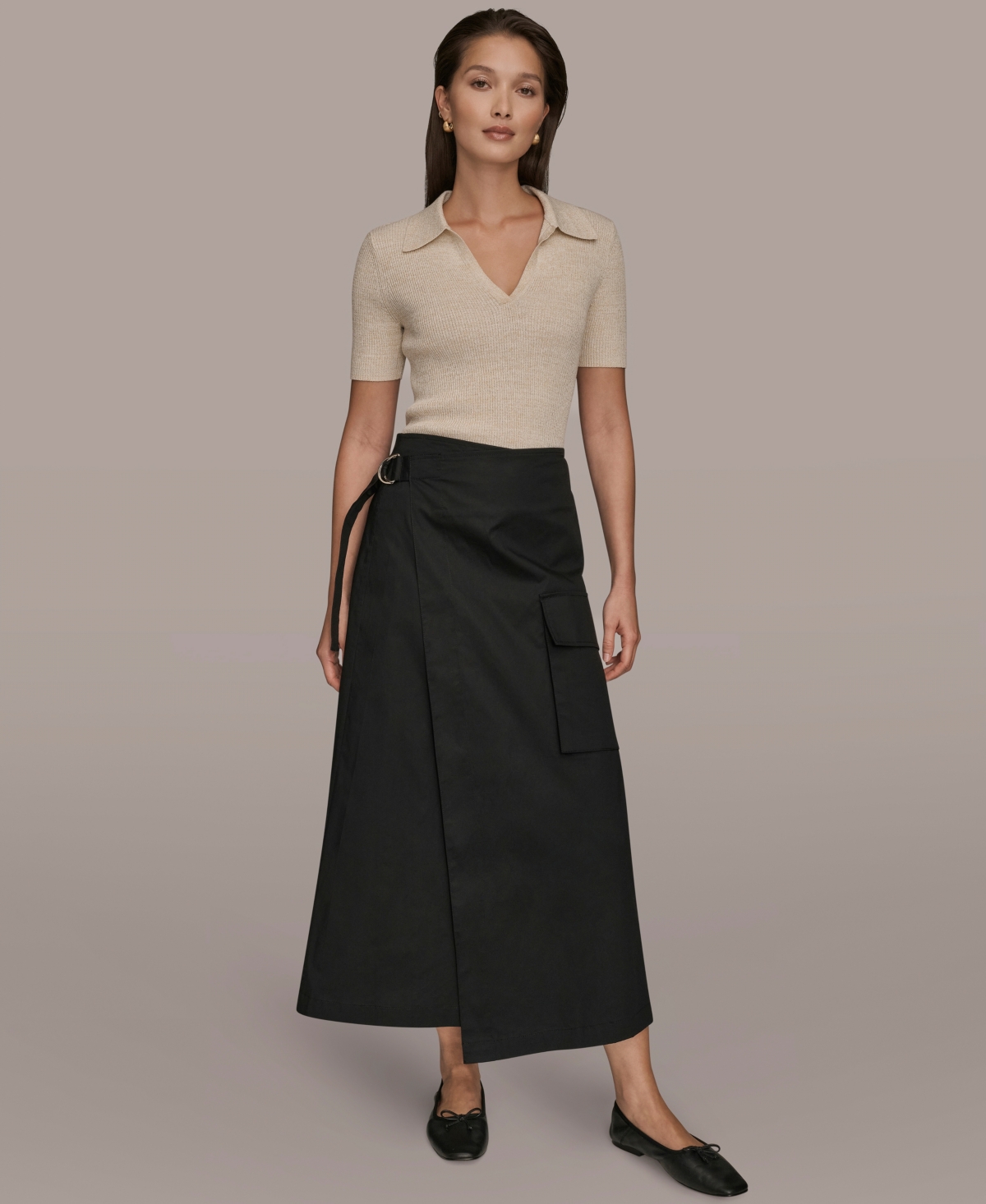 Donna Karan Weekend Women's Asymmetrical Wrap Skirt