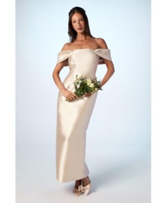 Women's Honoured Twill Bardot Maxi Dress