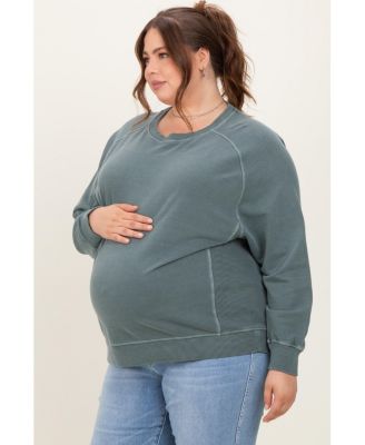 Plus Size Jade French Terry Vintage Wash Pullover