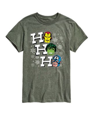 Men's Avengers Ho Ho Ho Vintage Short-Sleeve Graphic T-Shirt