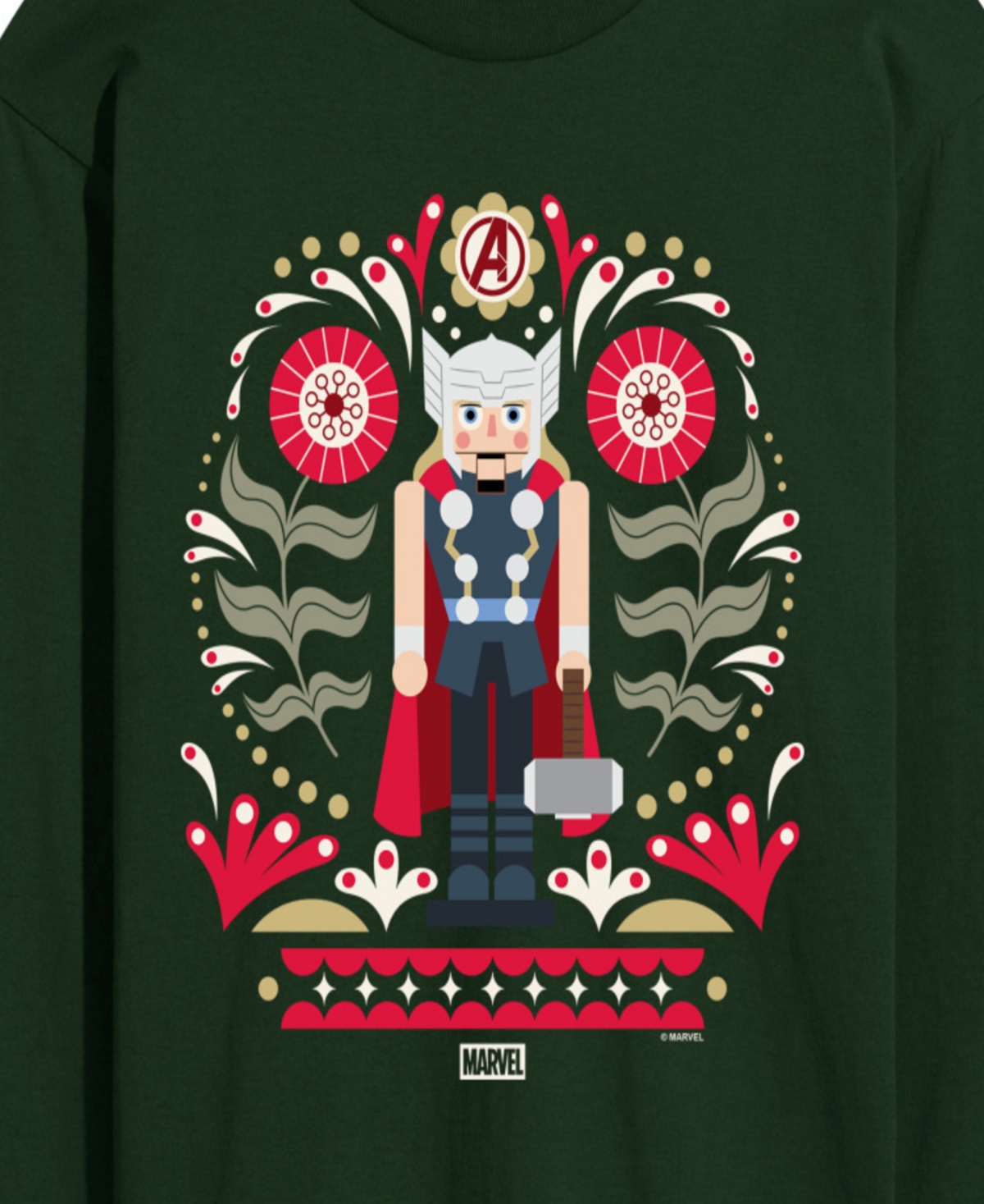 Airwaves Men's Thor Nutcracker Graphic Long-Sleeve T-Shirt