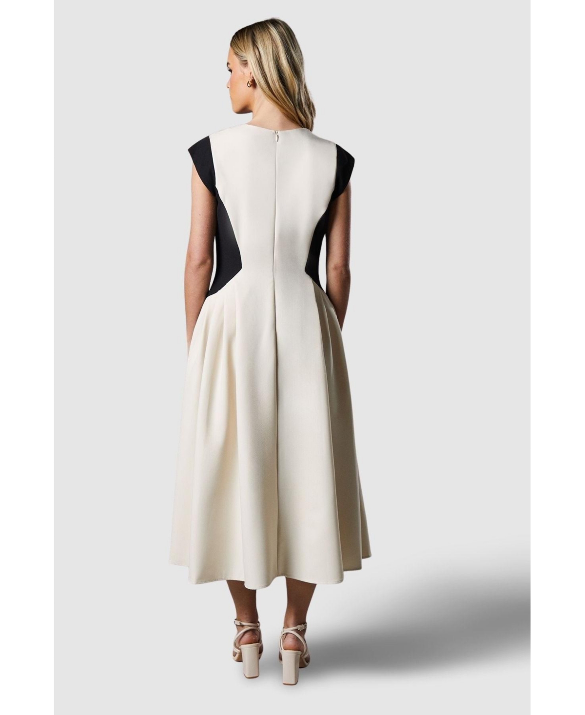 Coast Women's Crepe Colour Block Midi Dress