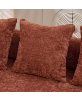 Comfy Convertible Folding Mattress Couch, Floor Sofa Bed - Orange