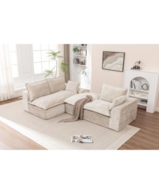 Streamdale 103" Cloud Sectional Couch with L-Shape Chaise, Modern Modular Sofa
