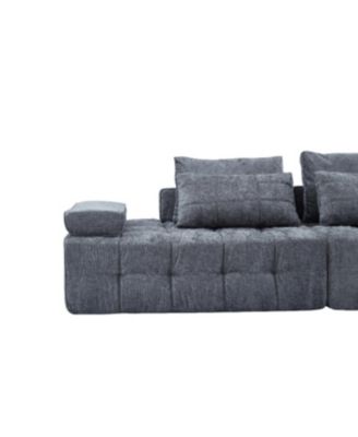 Sofa Couch for Living Room, Modern Loveseat with Extra Deep Seats, Grey