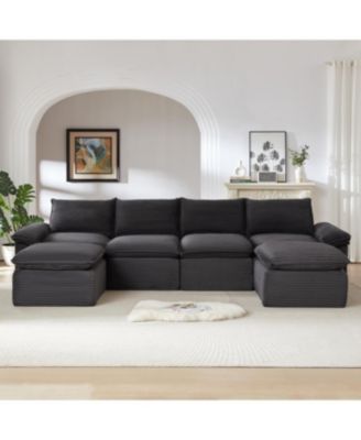 Streamdale Modern corduroy cloud sofa, freely combined, comfortable sitting experience