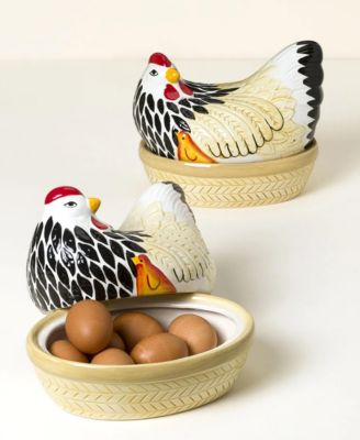Mother Hen Stoneware Storage Jar