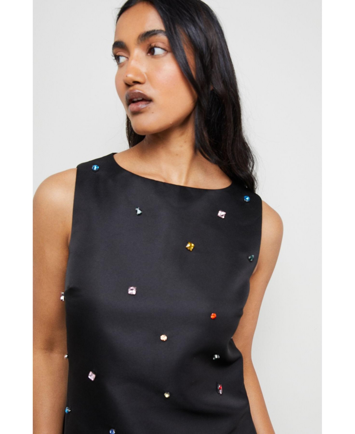 Warehouse Women's Sleeveless Sequin Mini Dress