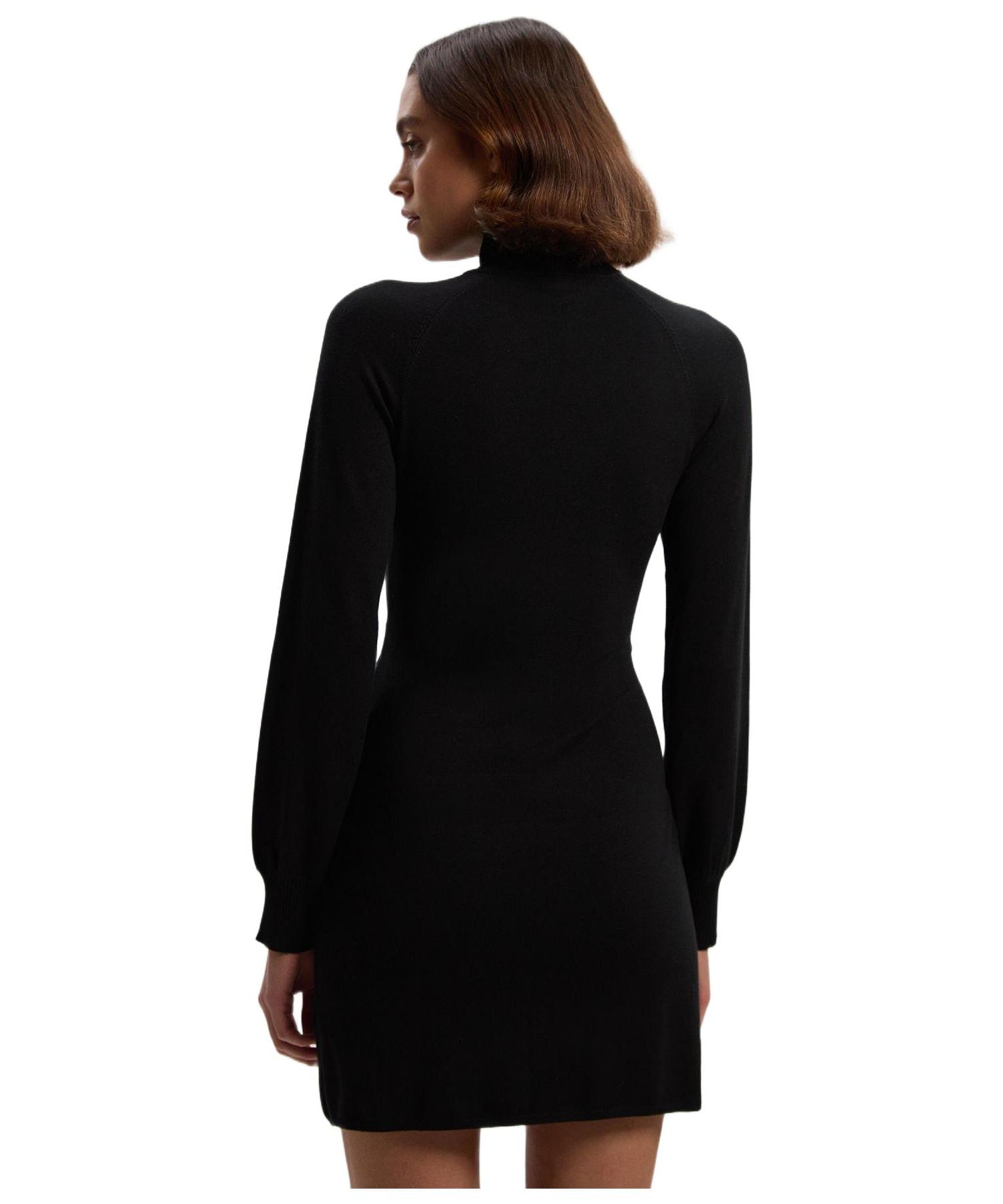 Women's Viscose Blend Popper Knit Mini Dress