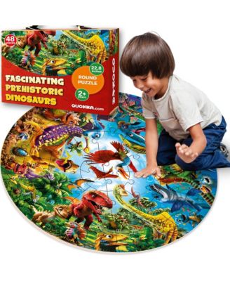 48 Piece Round Puzzles Large Giant Educational - Space Activity Game Toy for Boys and Girls