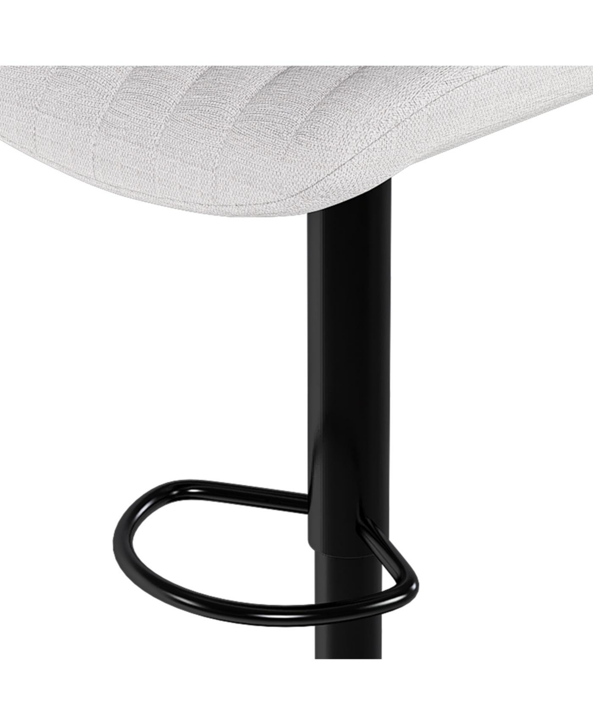 Streamdale Adjustable Swivel Bar Stools with Backrest & Soft Knit Fabric (Set of 2)