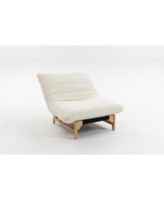 Streamdale Adults' Corduroy Bean Bag Chair with Backrest, Single Seat