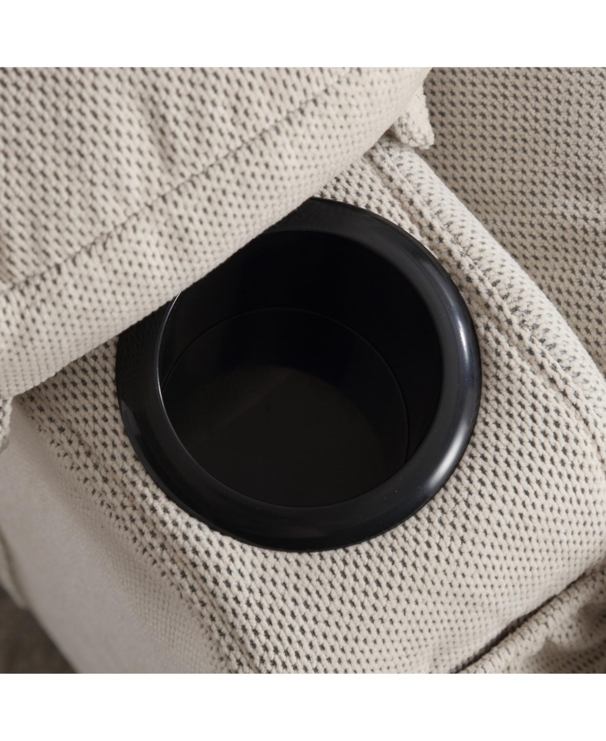 Streamdale Furniture Swinging recliner massage heated sofa with Usb and cup holders (Beige