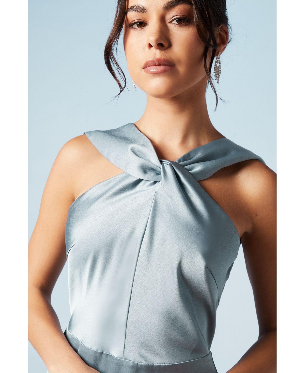 Coast Women's Twisted Halterneck Satin Maxi Dress