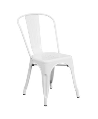 Commercial Grade 4 Pack Metal Indoor-Outdoor Stackable Chair