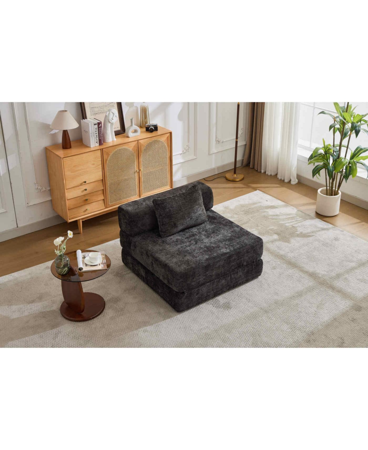 Streamdale Furniture Compression Sofa, Convertible Floor Sofa Bed