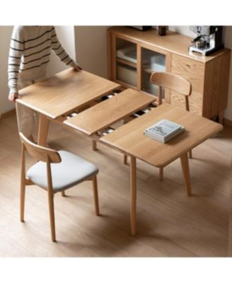 Solid Oak Round Dining Table (Extending, Seats 6-8