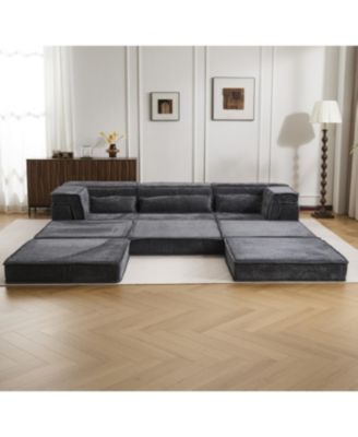 Streamdale Compression Sofa, Convertible Floor Sofa Bed, Modular Sectional Sofa