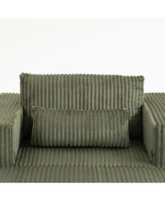 Streamdale Modern 3-Seat Modular Chenille Sectional with Low-Profile Design